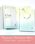 Playing In The Sand - Undated Traveler's Notebook Insert POCKET Sized