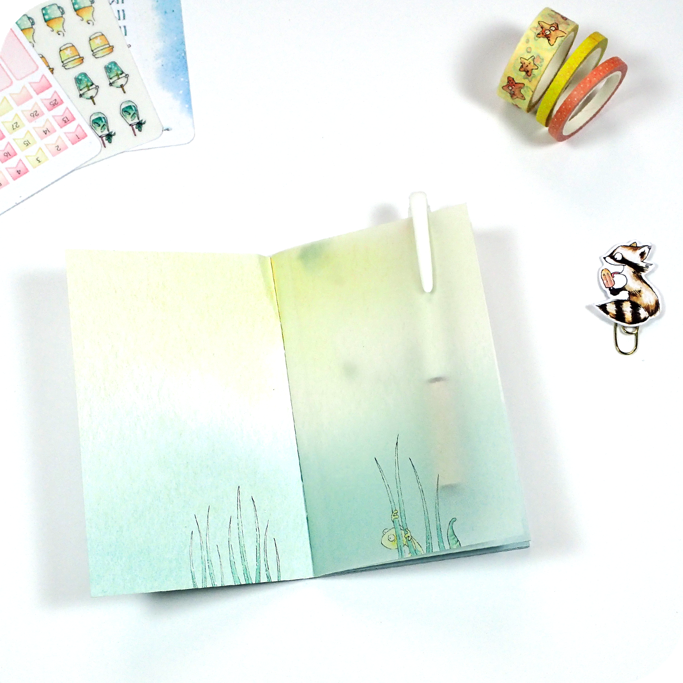 Playing In The Sand - Undated Traveler&#39;s Notebook Insert POCKET Sized