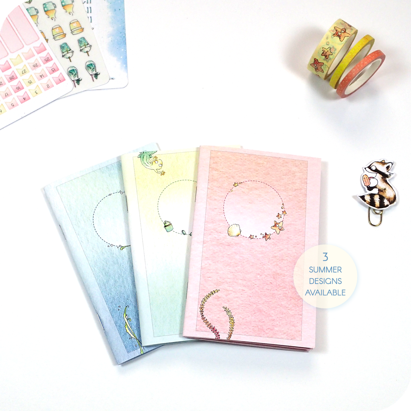 Undated Traveler&#39;s Notebook Insert - June Collection for POCKET sized