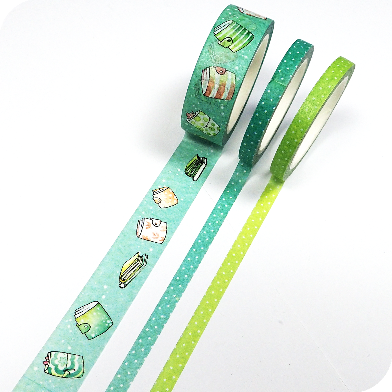 Washi Tape with Planners Pattern in Turquoise