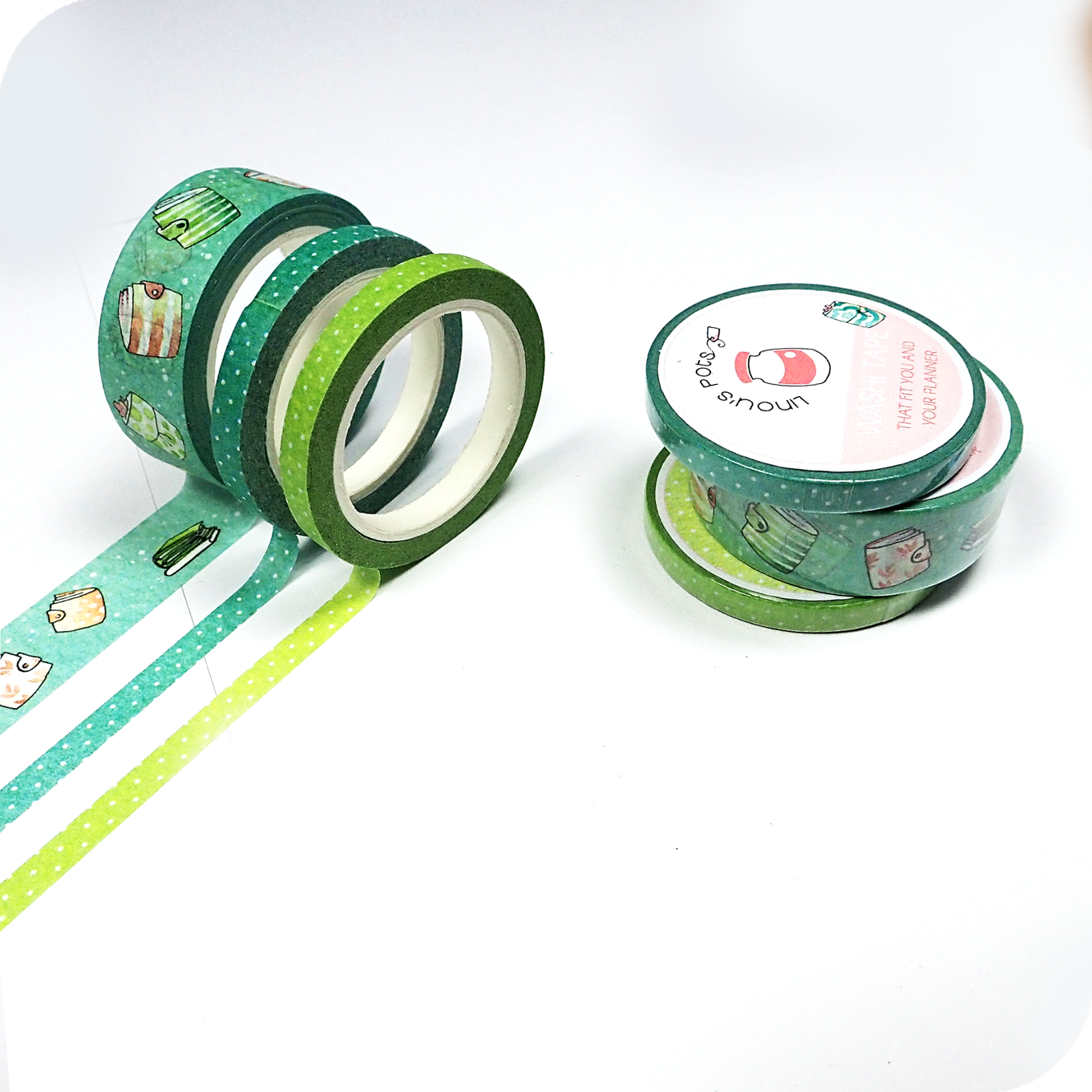 Washi Tape with Planners Pattern in Turquoise