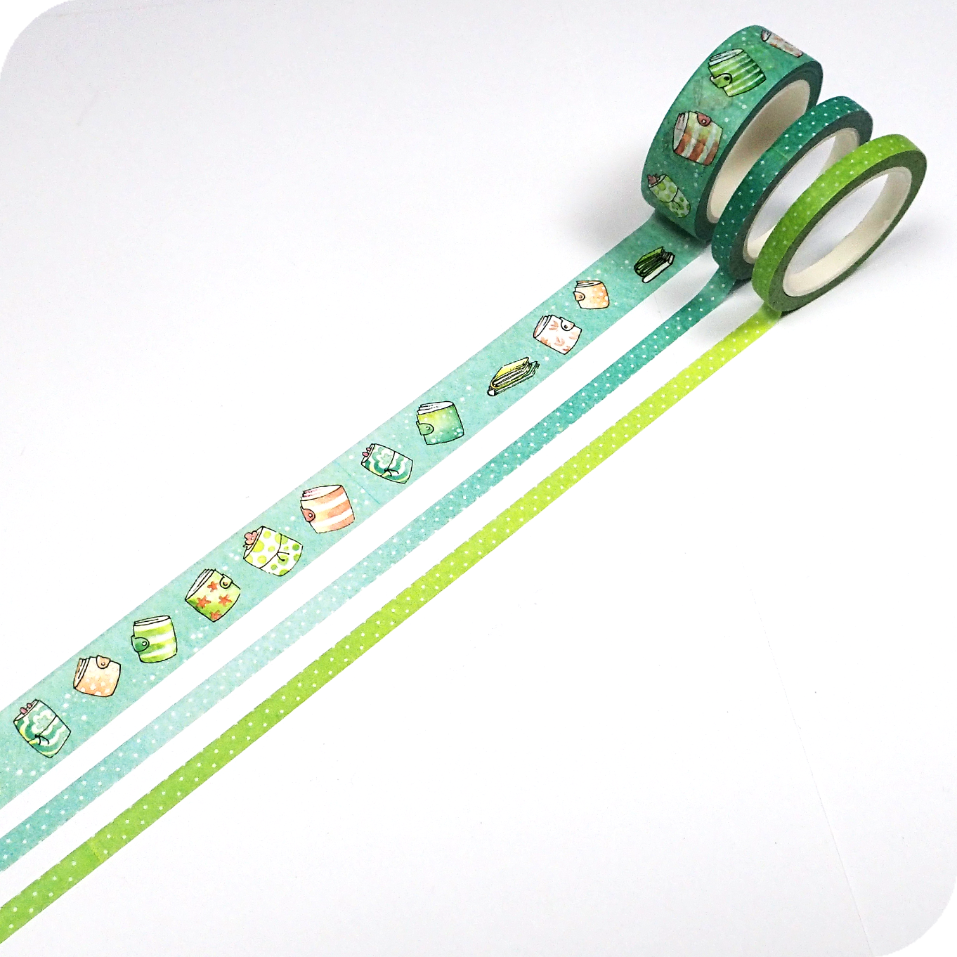 Washi Tape with Planners Pattern in Turquoise