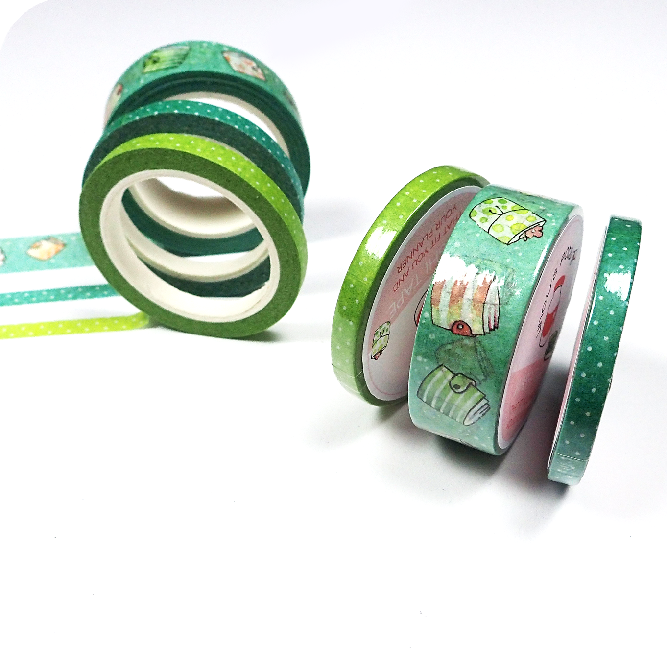 Washi Tape with Planners Pattern in Turquoise