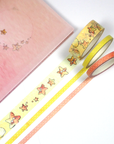 Example of watercolor Washi Tapes with Sea stars