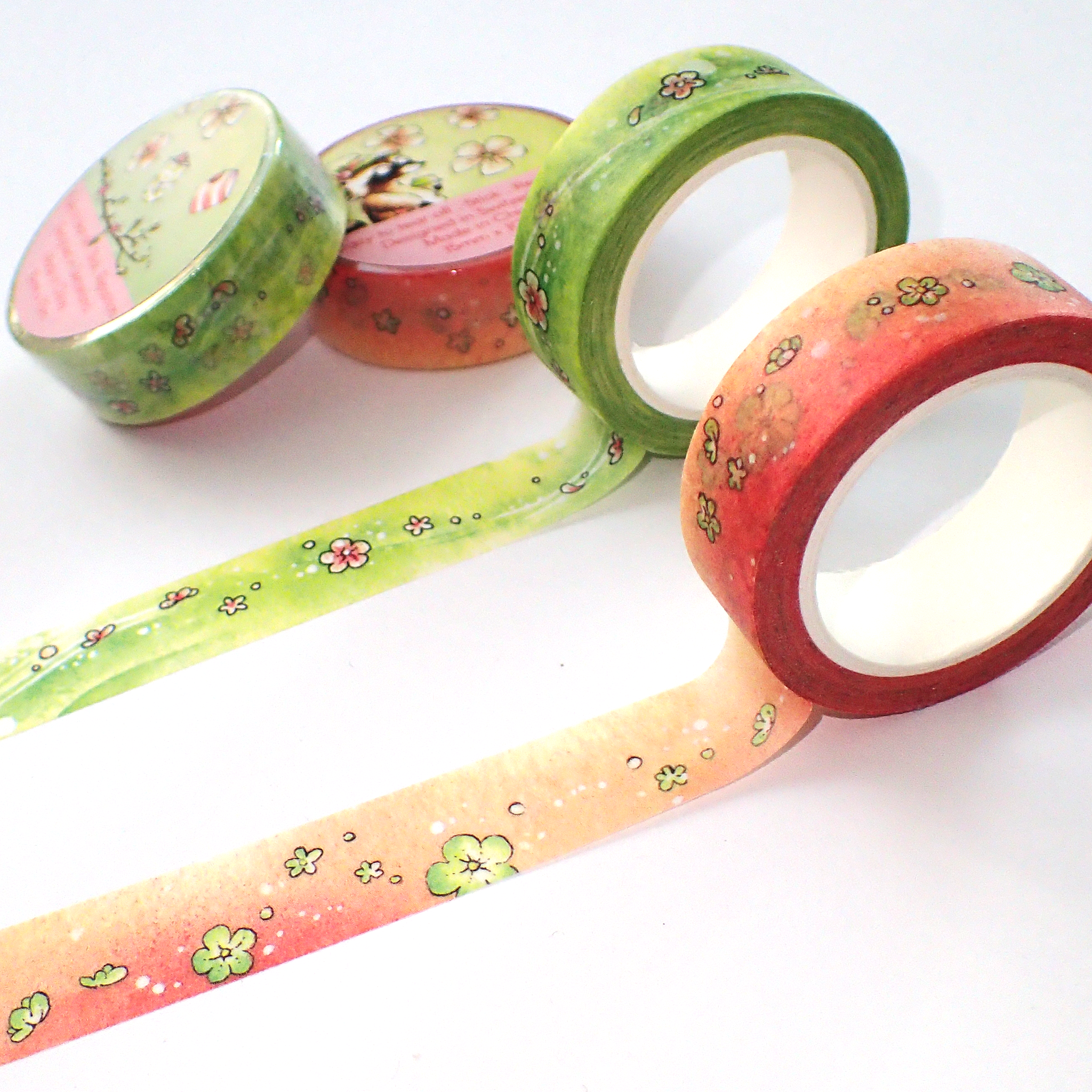 Spring watercolor washi tapes from Linouspots