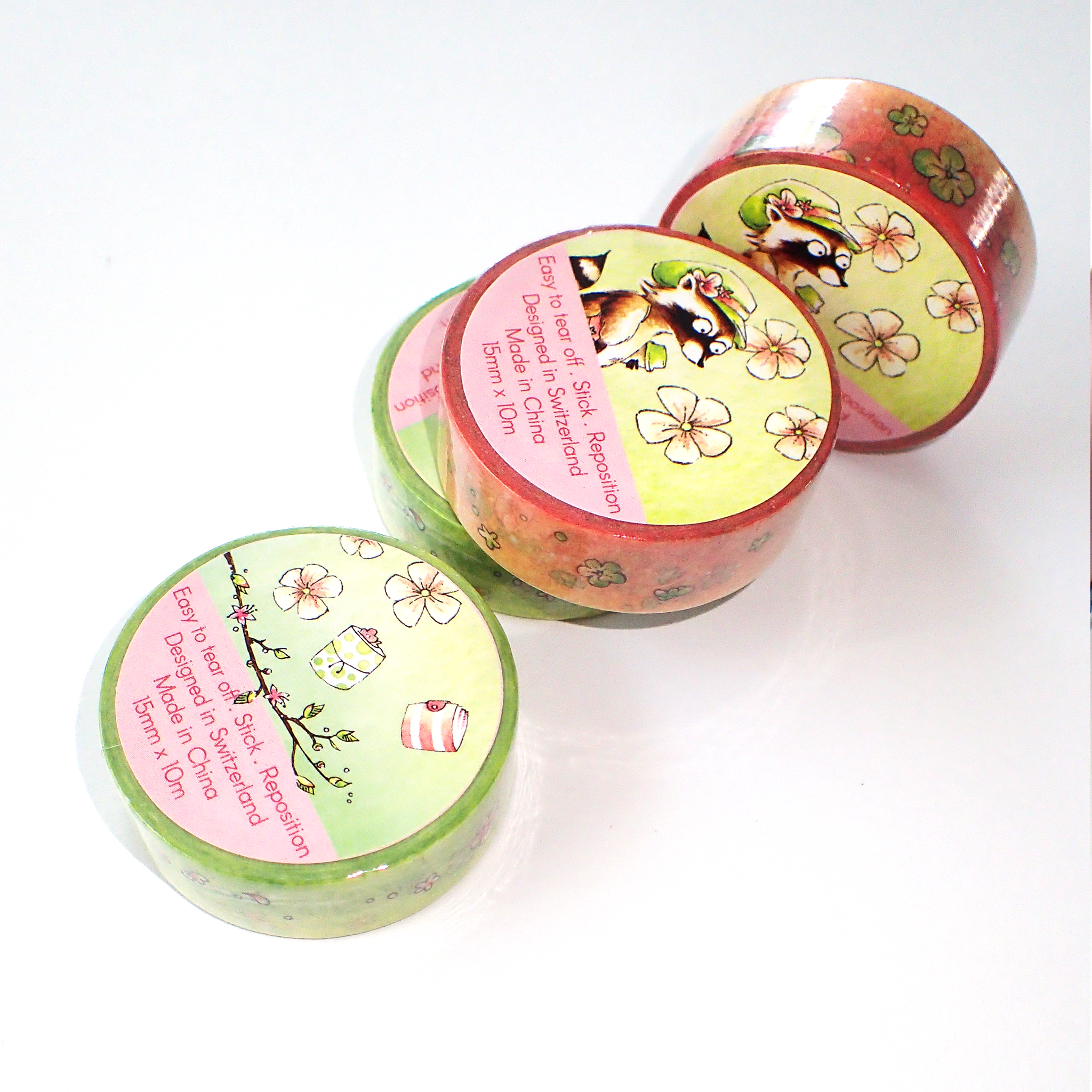 Spring watercolor washi tapes from Linouspots