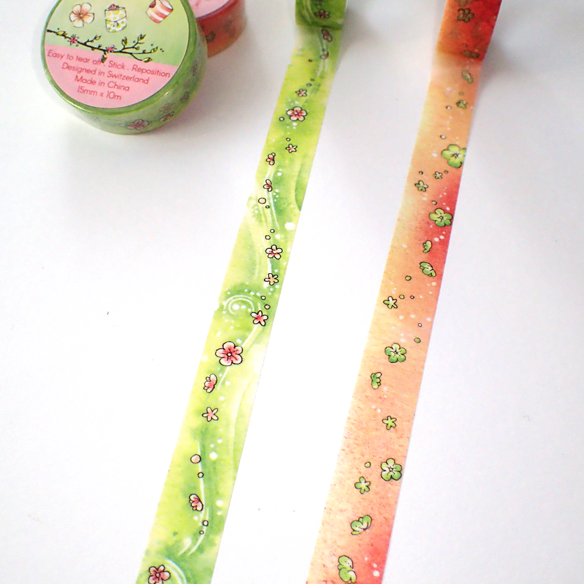 Spring watercolor washi tapes from Linouspots